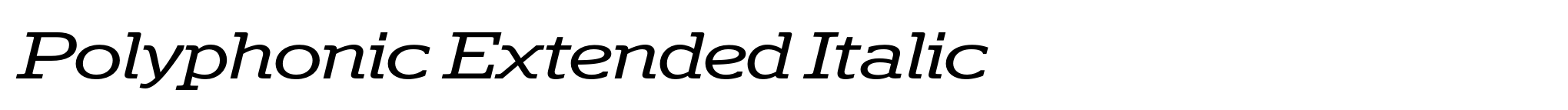 Polyphonic Extended Italic image